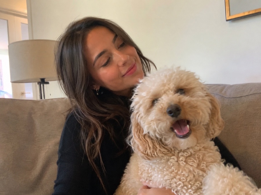 Mia and her cavoodle